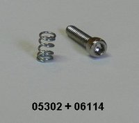 Rickenbacker Bridge Height Screw and Spring 4 each 05302 06114
