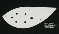 Rickenbacker Lower Pickguard 03414 (white) Fits 330/40/60/70