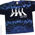 The Beatles Abbey Road Liquid Blue Shirt Tie-Dye