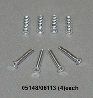 Set of Intonation Screws and Springs for Bass Bridge (4each) fits 4001/4002/4003