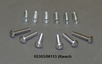Set of Intonation Screws and Springs for Guitar Bridge (6each) fits most models