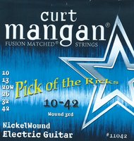 Pick of the Ricks Custom Made Strings by Curt Mangan 6 string Nickelwound set .010-.042